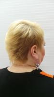  Стрижка креативная (женская), Укладка волос феном. Выполняется с обязательным применением укладочных средств или средств по уходу, расчёсок, брашингов. Так же в работе используется утюжок или диффузор.,
