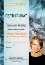 Сургут. Школа-студия Владимира Мотчаного; Система координат: персонал-клиент-руководитель. 2014 год