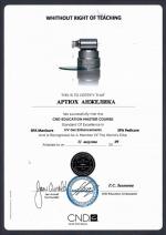 Москва. Творческая академия; CND мастер. 2009г