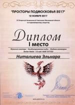 Москва. XI Чемпионат  по парикмахерскому искусству «Просторы Подмосковья»                                                                    ; «HAIR TATTOO» (Фигурный выстриг волос в виде татуировки)- 1 место. 2017 год